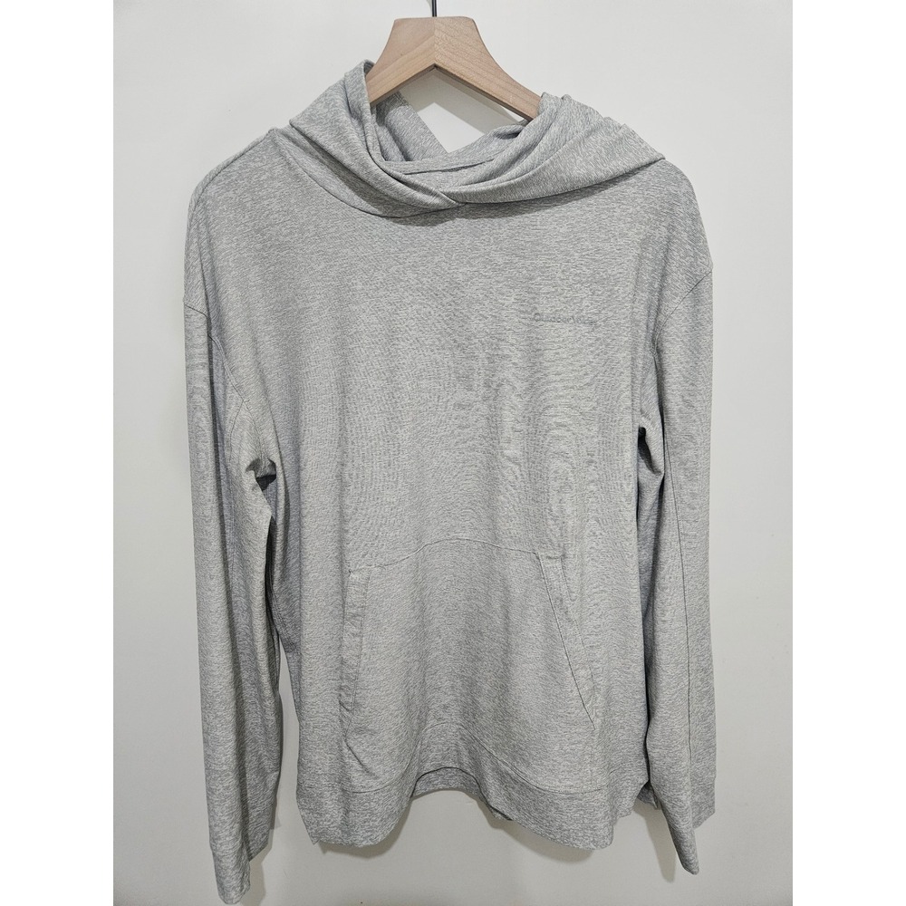 Outdoor Voices Gray Space Dye Lightweight Hoodie Kangaroo‎ Pocket Size Medium